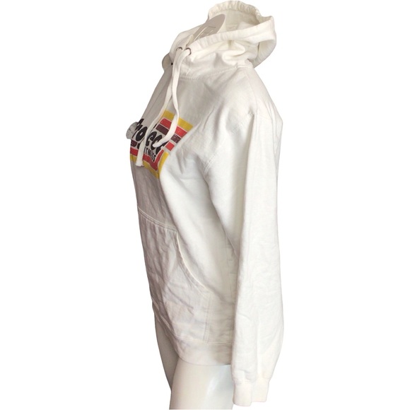 Independent White Hoodie with Retro Logo size small - Picture 2 of 3